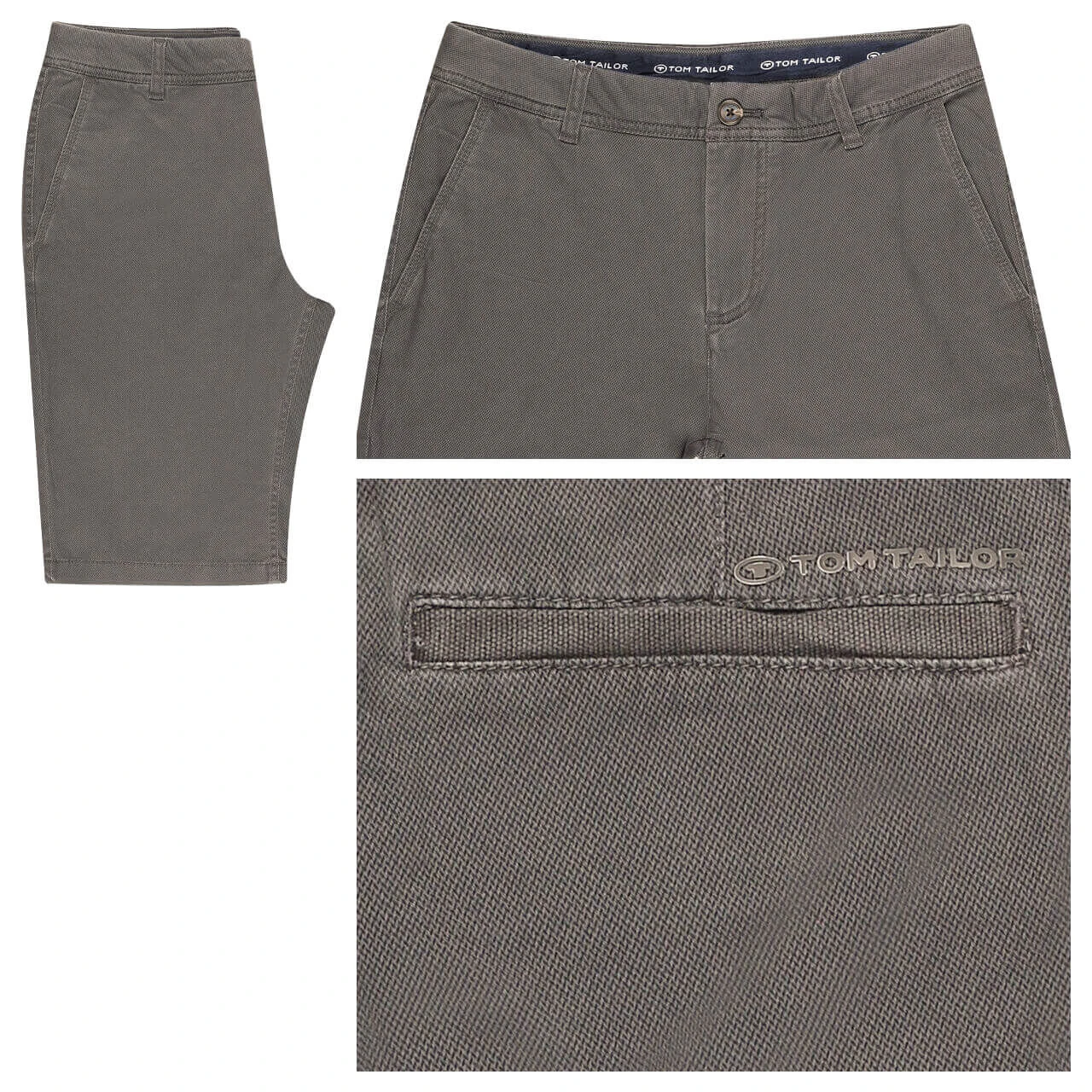 Tom Tailor Chino Baumwoll Bermuda Grey Structure Print 1 Tom Tailor Chino Baumwoll Bermuda Grey Structure Print