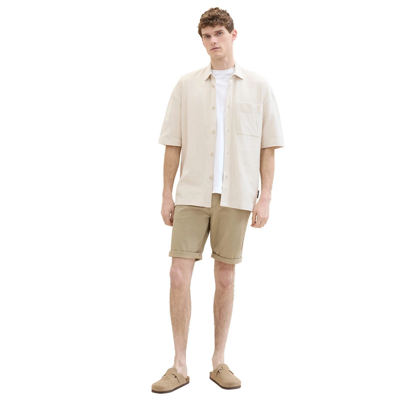 Tom Tailor Chino Baumwoll Bermuda Chinchilla Brown 5 Tom Tailor Chino Baumwoll Bermuda Chinchilla Brown – Bild 5