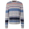 Tom Tailor Herren Pullover Grey Navy Allover Jacquard