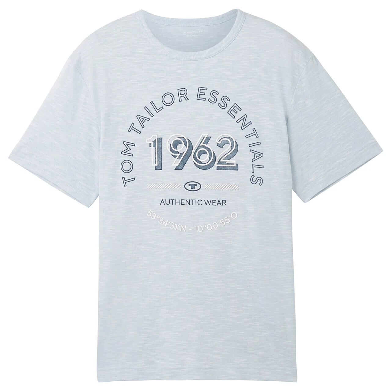 Tom Tailor Herren T-Shirt Foggy Blue Fine Stripes 1 Tom Tailor Herren T-Shirt Foggy Blue Fine Stripes