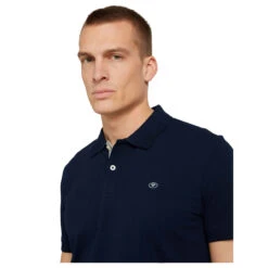 Tom Tailor Herren Piqué Poloshirt Contrast Sky Captain Blue -Modezauber Günstiges Geschäft tom tailor pique poloshirt sky captain blue 10668 model vorne