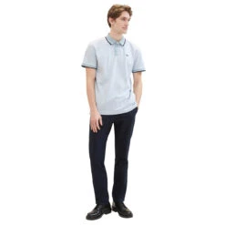 Tom Tailor Herren Piqué Poloshirt White Foggy Light Blue 10 Tom Tailor Herren Piqué Poloshirt White Foggy Light Blue -Modezauber Günstiges Geschäft tom tailor polo with detailed collar poloshirt blau 35199 model
