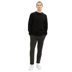 Tom Tailor Herren Pullover Basic Crewneck Deep Black Compact Cotton 9 Tom Tailor Herren Pullover Basic Crewneck Deep Black Compact Cotton -Modezauber Günstiges Geschäft tom tailor pullover crewneck knit schwarz 29999 model ganz
