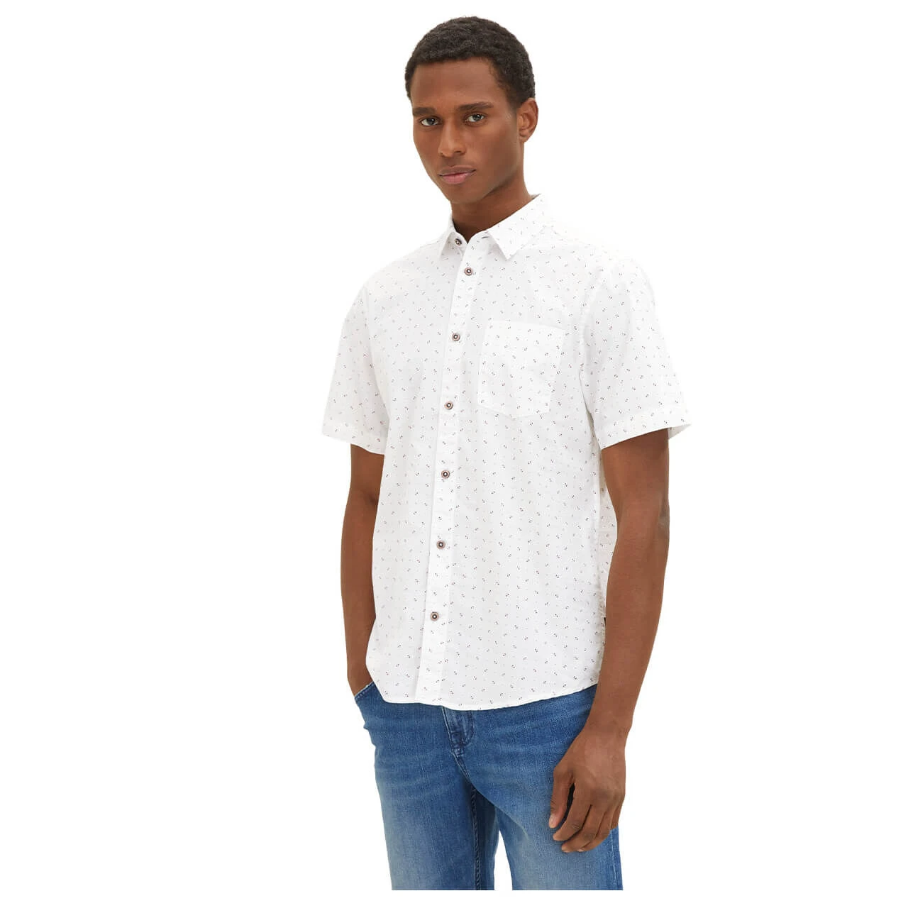 Tom Tailor 1/2 Arm Hemd White With Print 3 Tom Tailor 1/2 Arm Hemd White With Print – Bild 3