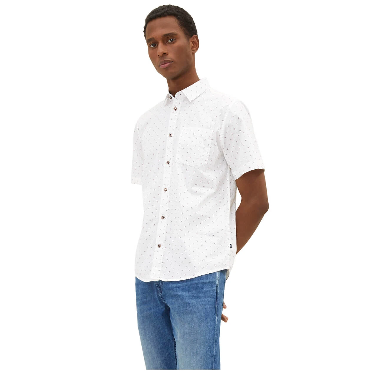 Tom Tailor 1/2 Arm Hemd White With Print 4 Tom Tailor 1/2 Arm Hemd White With Print – Bild 4