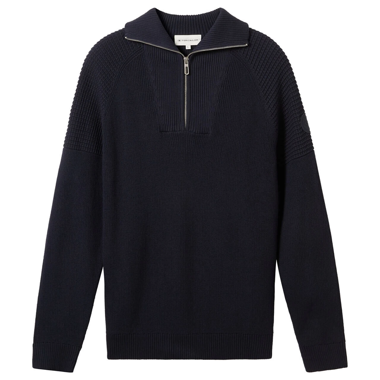 Tom Tailor Herren Troyer Pullover Sky Captain Blue 1 Tom Tailor Herren Troyer Pullover Sky Captain Blue