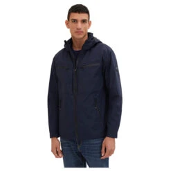 Tom Tailor Herren Jacke Sky Captain Deep Blue -Modezauber Günstiges Geschäft tom taylor hooded outdoor jacket blau 10668 ansicht oberkoerper