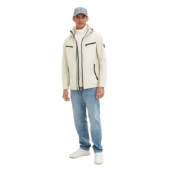 Tom Tailor Herren Jacke Beige Alfalfa 8 Tom Tailor Herren Jacke Beige Alfalfa -Modezauber Günstiges Geschäft tom taylor hooded outdoor jacket weiss 26199 ansicht ganzkoerper vorne