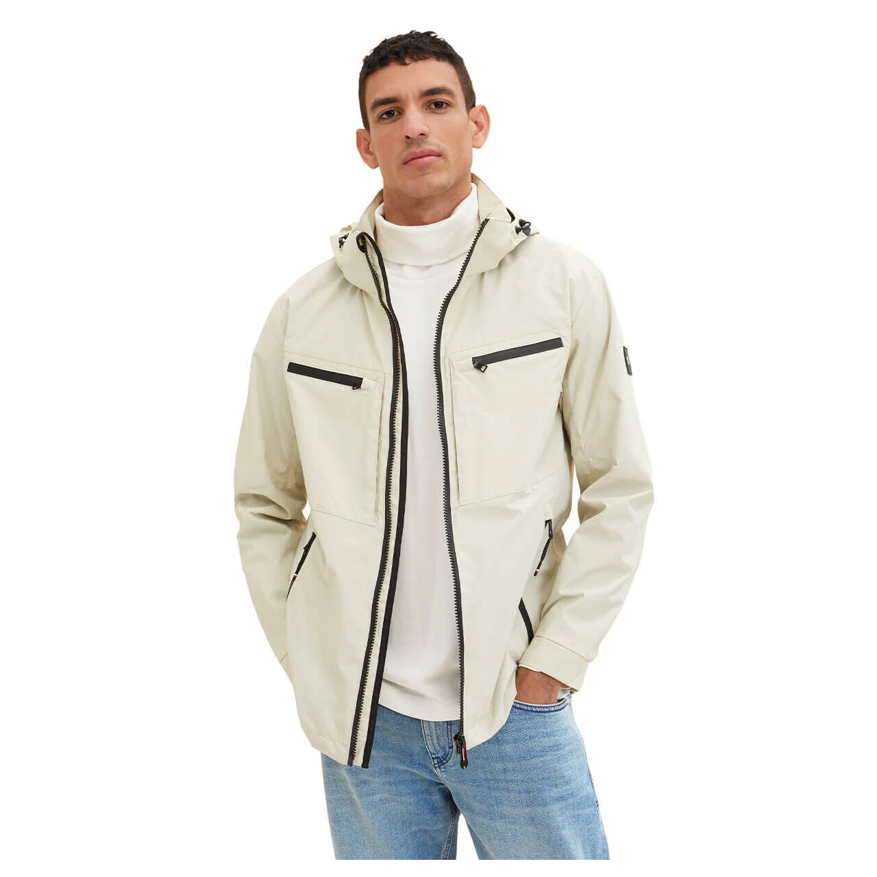 Tom Tailor Herren Jacke Beige Alfalfa 5 Tom Tailor Herren Jacke Beige Alfalfa – Bild 5