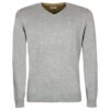 Tom Tailor Herren Pullover Basic V-neck Light Soft Grey