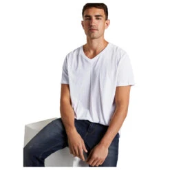 Tom Tailor Herren T-Shirts Clear White 12 Tom Tailor Herren T-Shirts Clear White -Modezauber Günstiges Geschäft tomtailor tshirt double pack v neck weiss 20000 sitzend