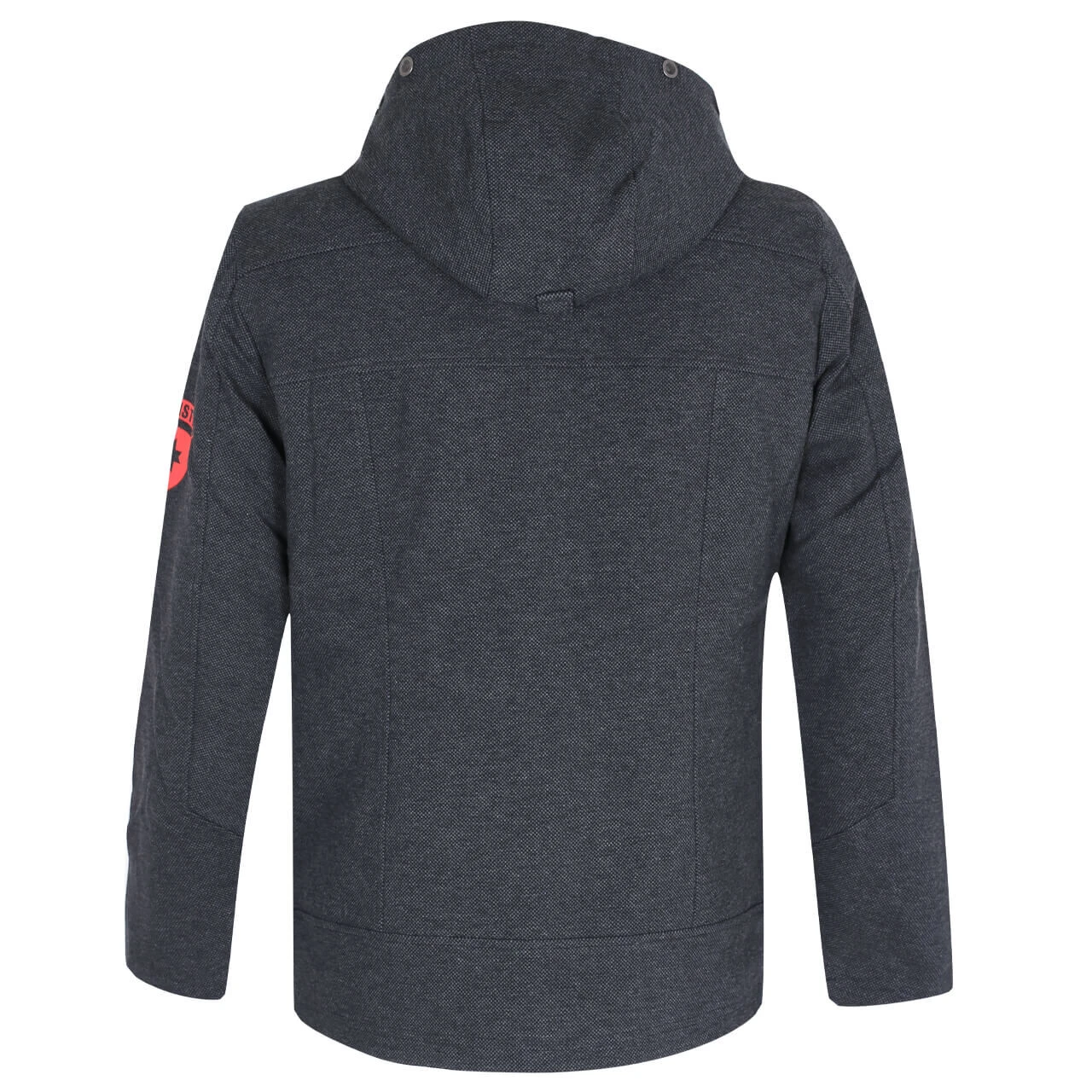 Wellensteyn Florida Men Herren Jacke Dark Grey Melange/red 2 Wellensteyn Florida Men Herren Jacke Dark Grey Melange/red – Bild 2