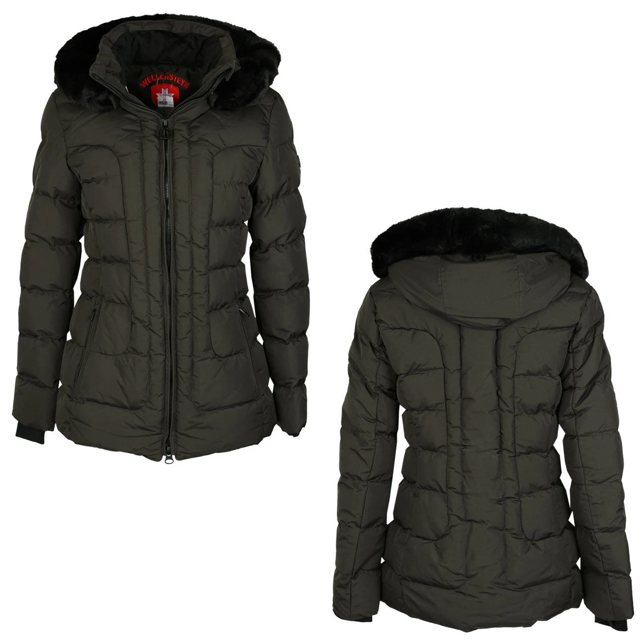 Wellensteyn Belvedere/Belvitesse Medium Damen Jacke Blackarmy 3 Wellensteyn Belvedere/Belvitesse Medium Damen Jacke Blackarmy – Bild 3